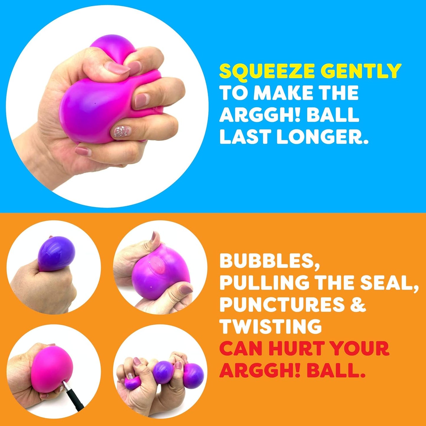 Color-Changing Stress Balls Trio