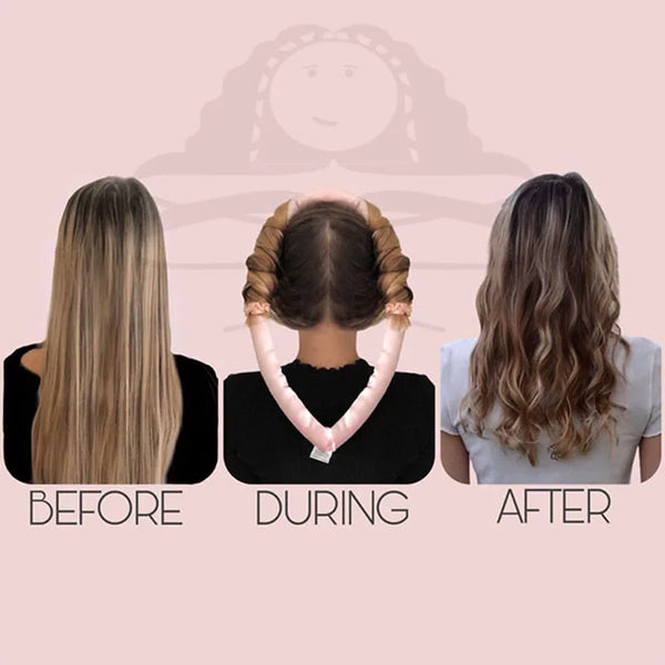Heatless Hair Curling Headband
