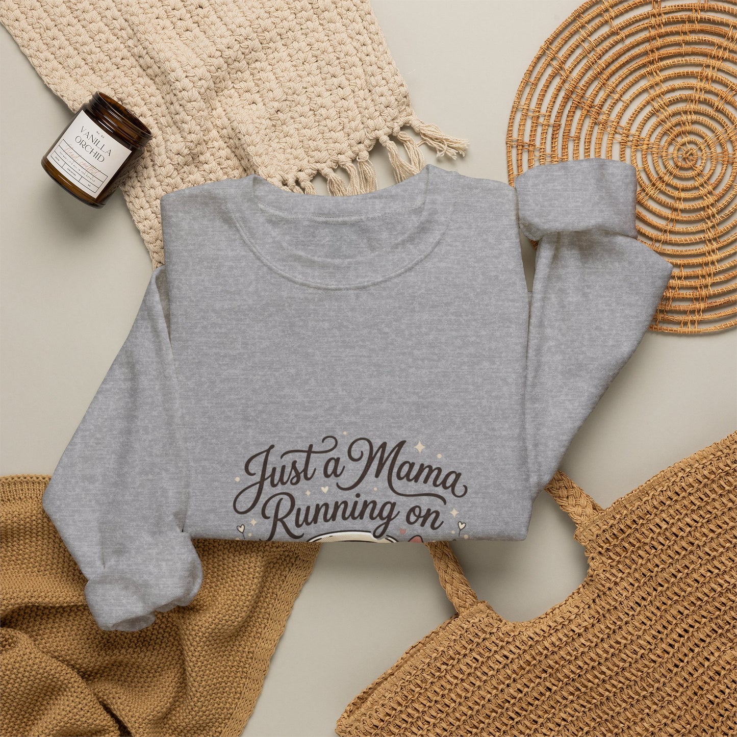 Just a Mama Running on Jesus & Coffee Sweatshirt | Rustic Cowgirl Prairie