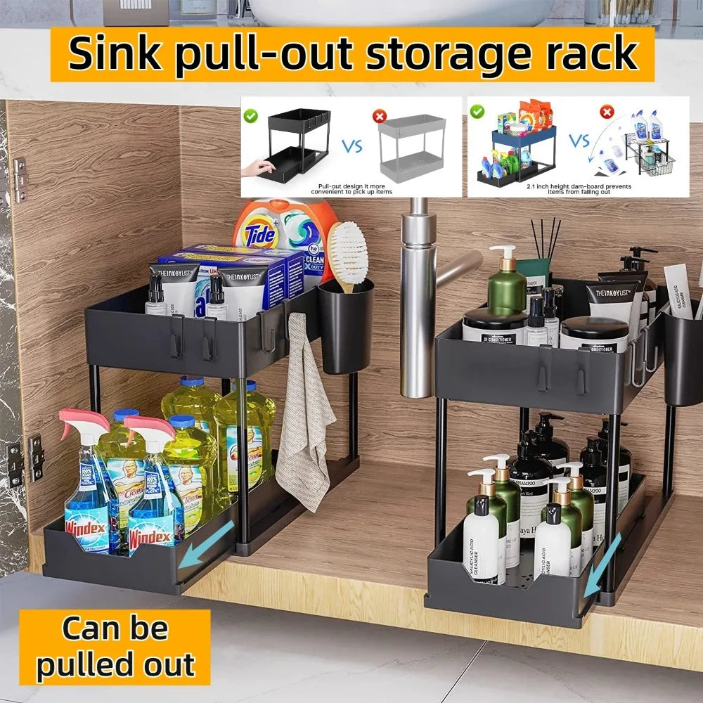 Easy Access Under Sink Organizer