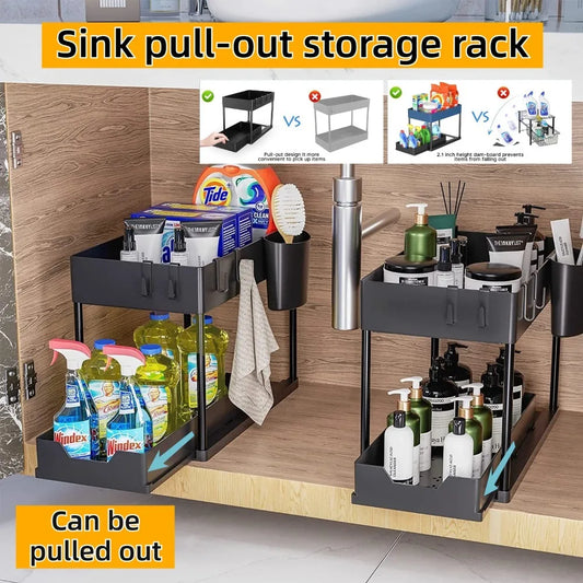 Easy Access Under Sink Organizer