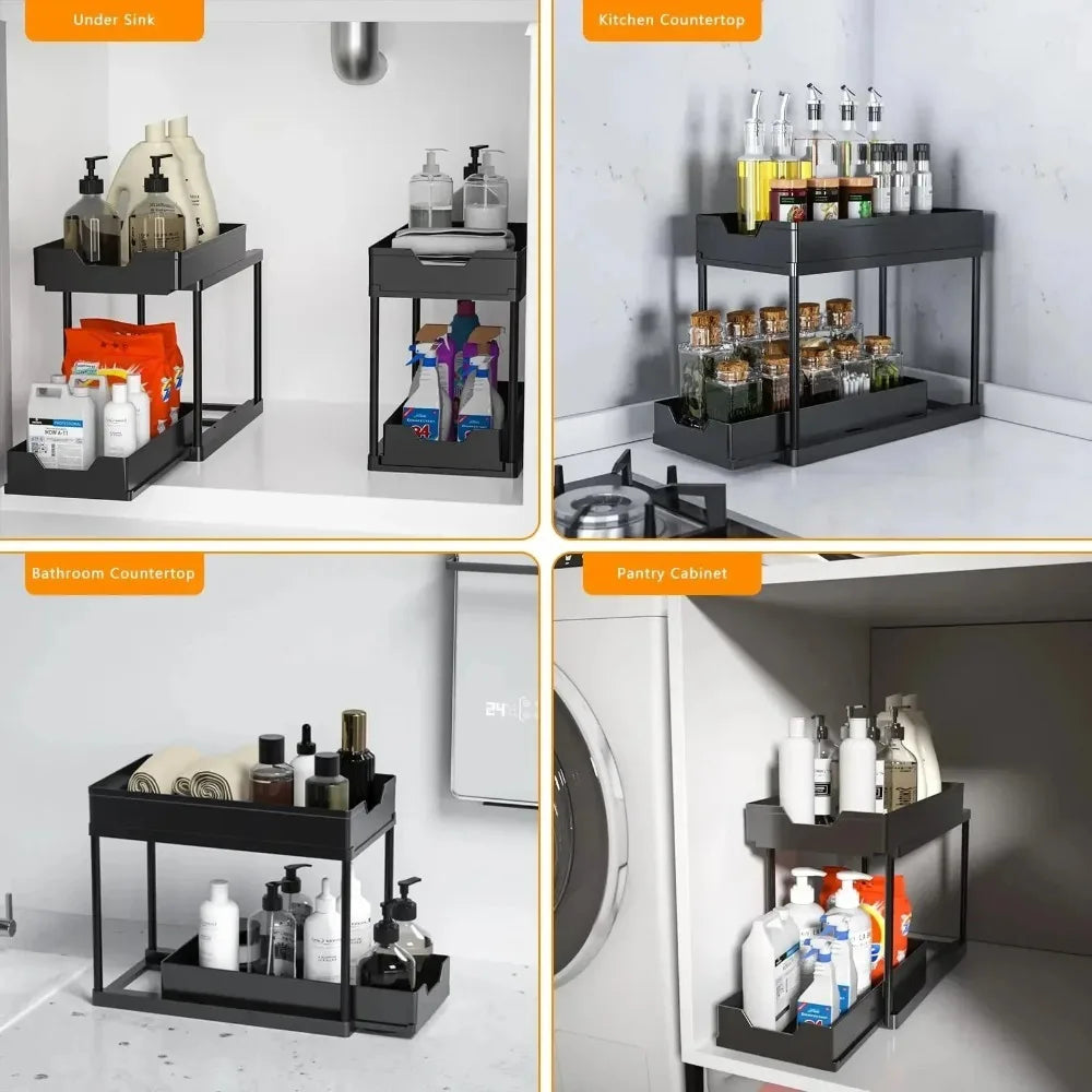 Easy Access Under Sink Organizer