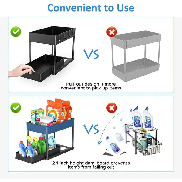 Easy Access Under Sink Organizer