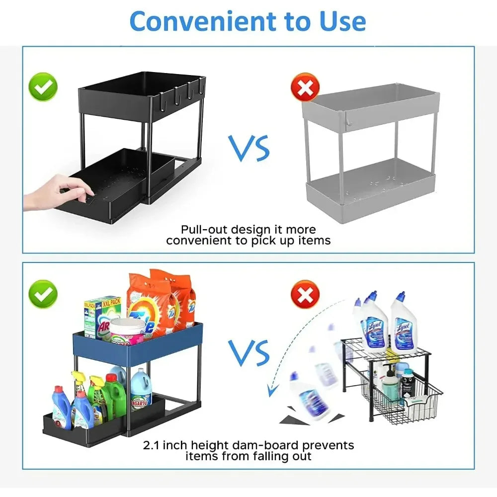 Easy Access Under Sink Organizer