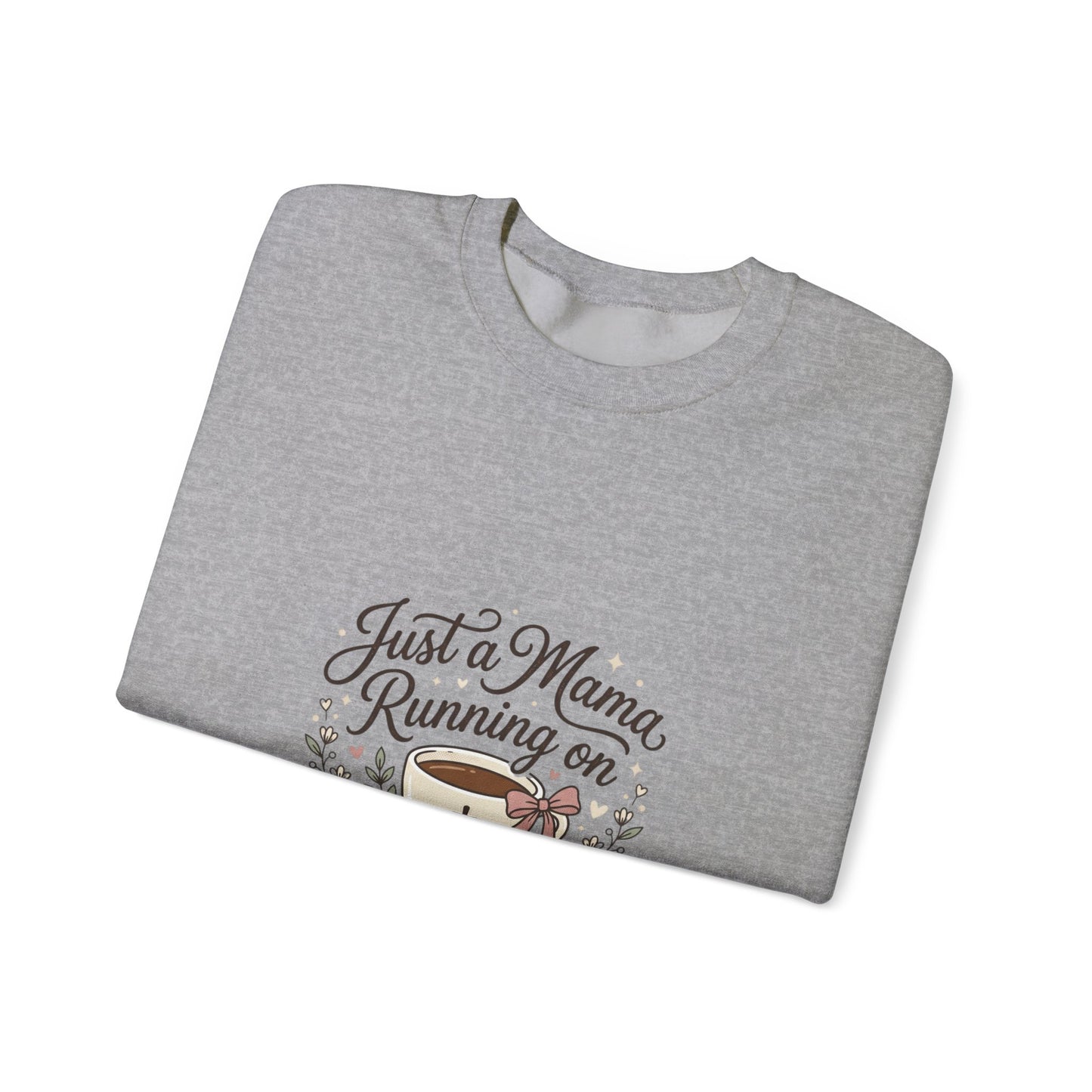 Just a Mama Running on Jesus & Coffee Sweatshirt | Rustic Cowgirl Prairie