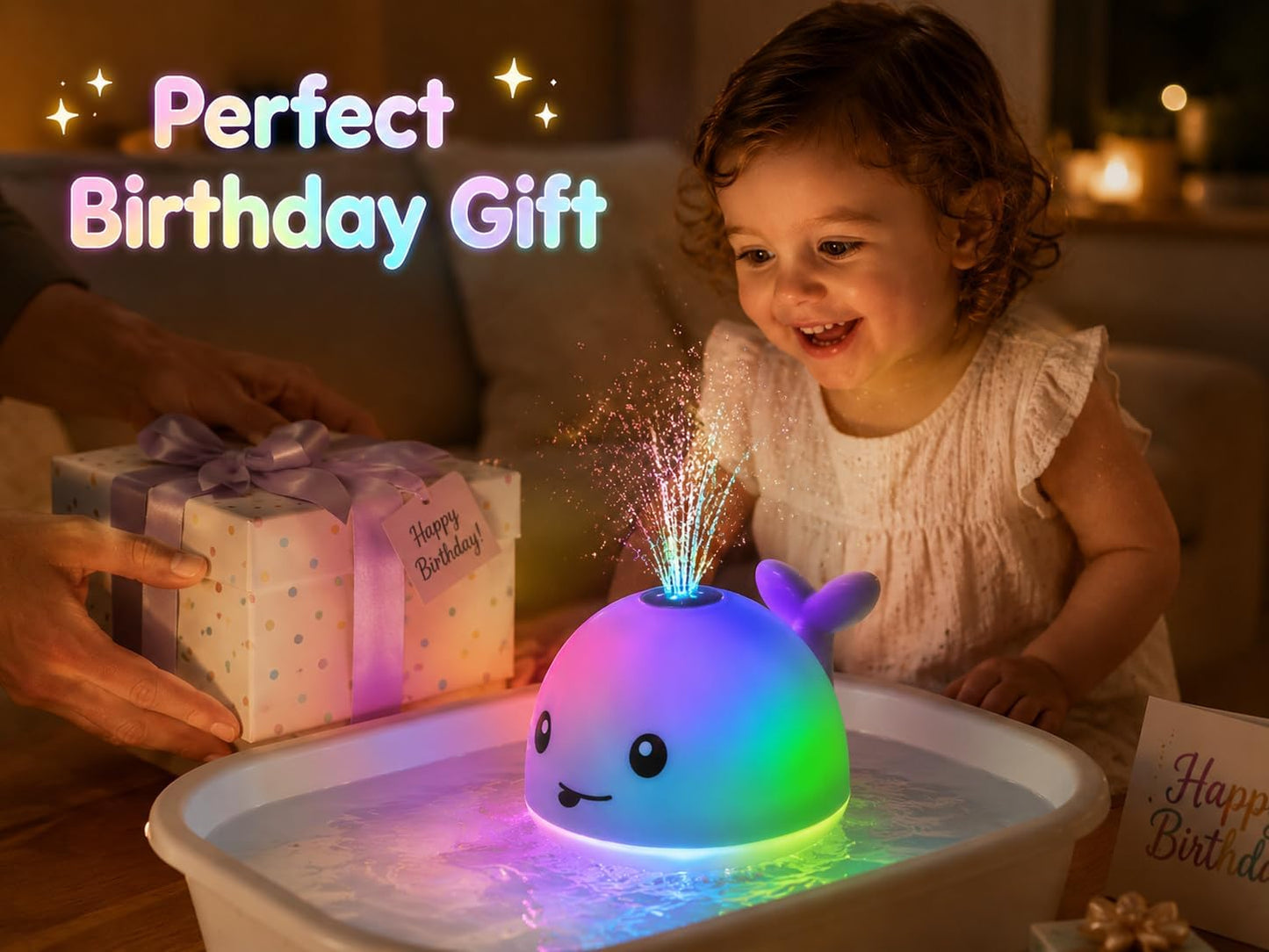 Whale Light-Up Bath Sprinkler
