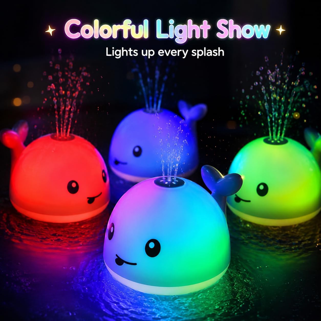 Whale Light-Up Bath Sprinkler