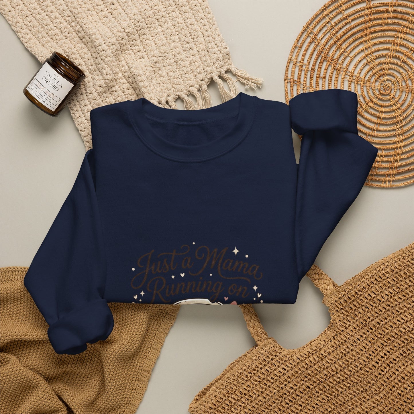 Just a Mama Running on Jesus & Coffee Sweatshirt | Rustic Cowgirl Prairie