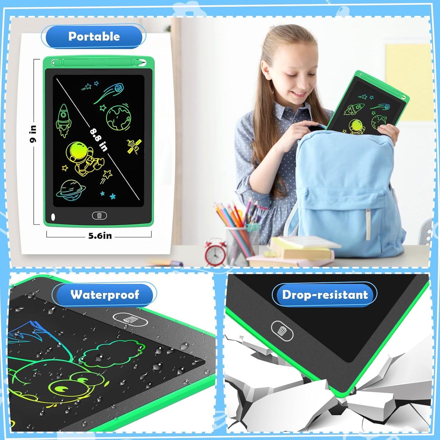 Colorful Kids' Doodle Tablet