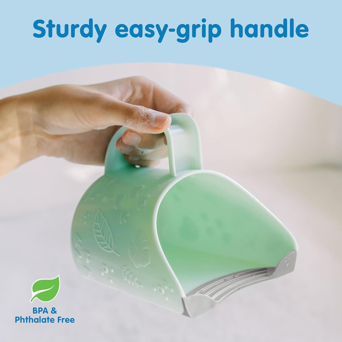 Dino-Pour Baby Bath Rinse Cup
