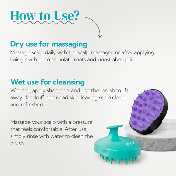 Gentle Hair Scalp Massager Duo