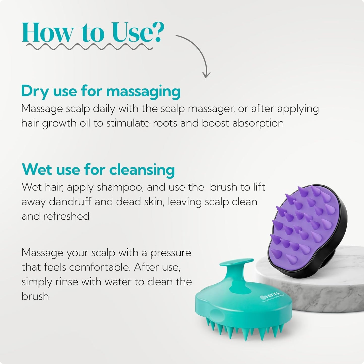 Gentle Hair Scalp Massager Duo