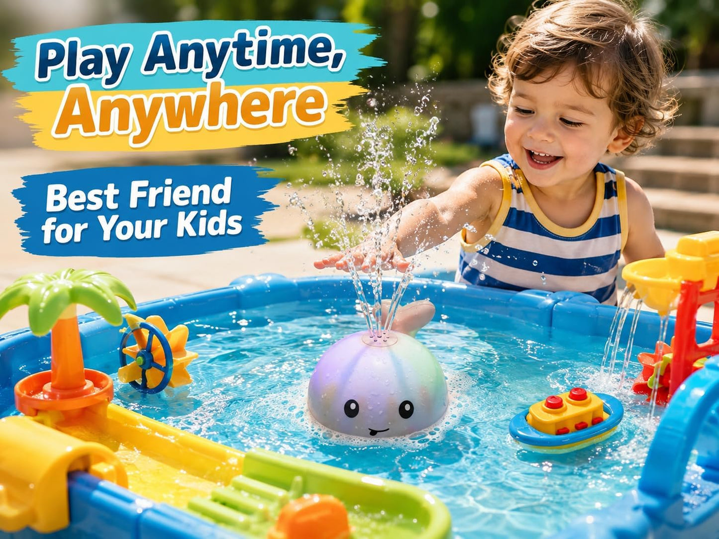 Whale Light-Up Bath Sprinkler