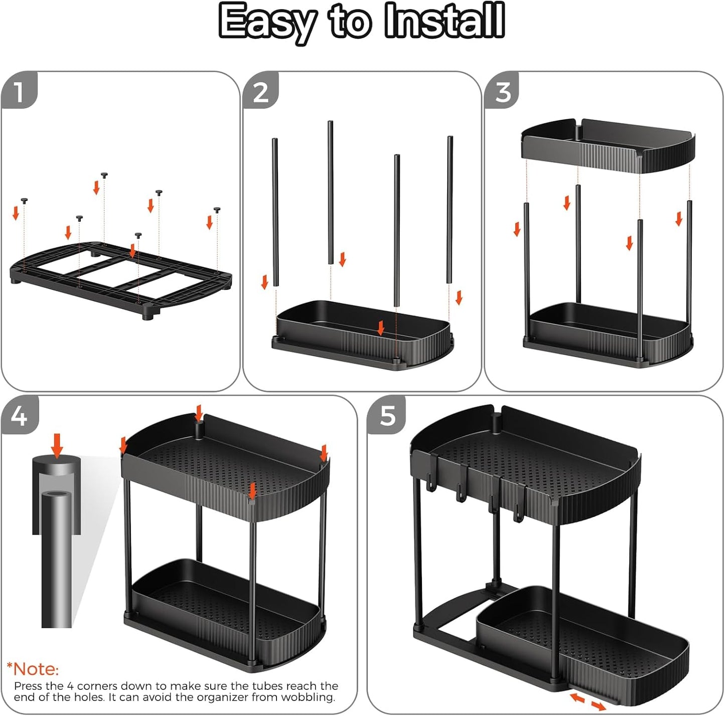 Ukeetap Easy-Access Storage Organizers