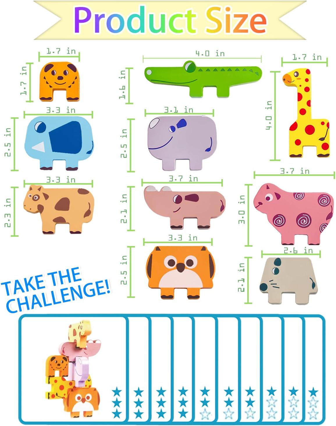 Adorable Animal Stacking Blocks