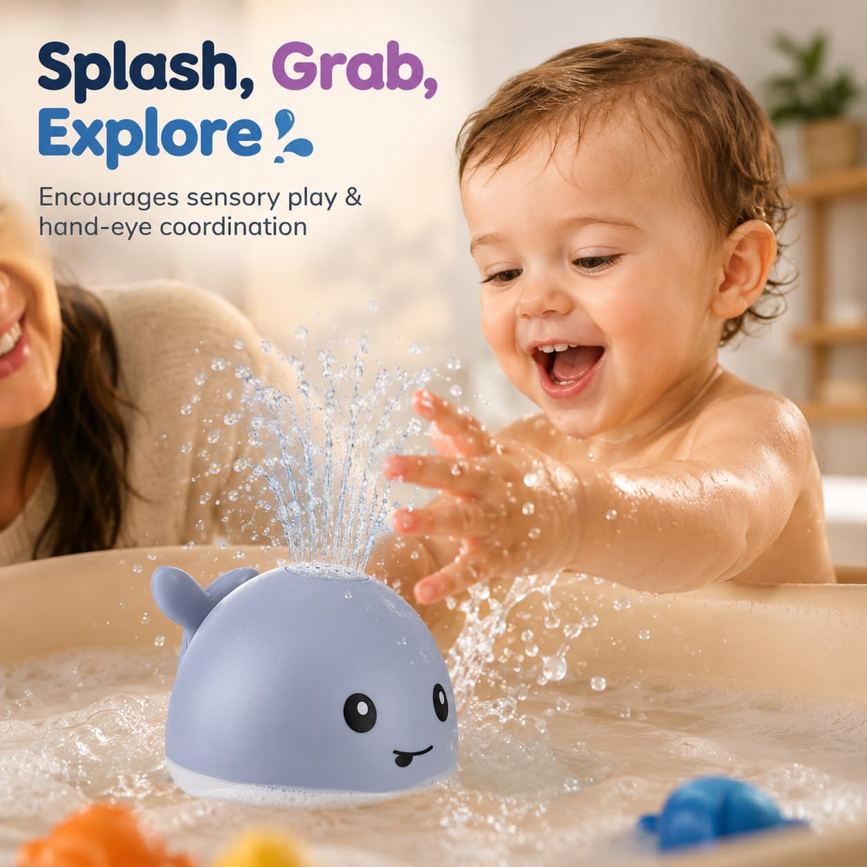 Whale Light-Up Bath Sprinkler