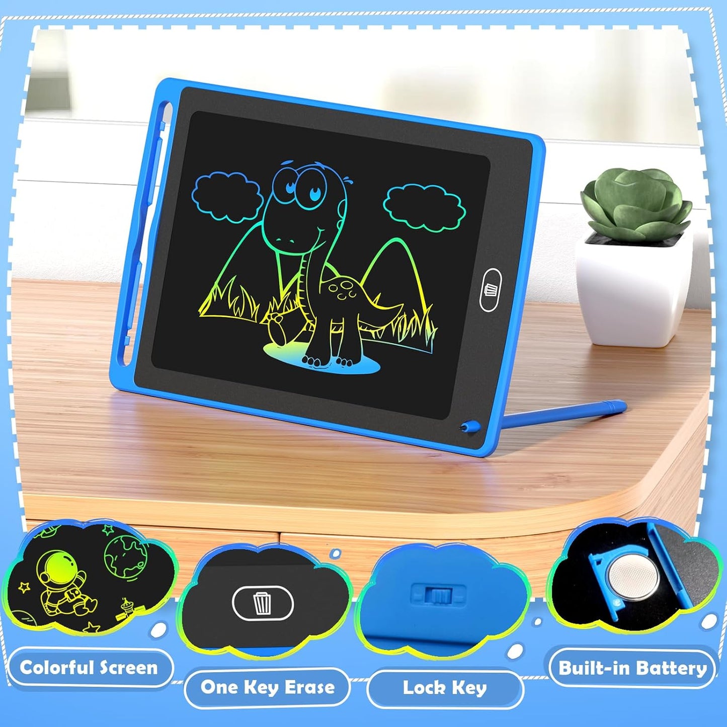 Colorful Kids' Doodle Tablet