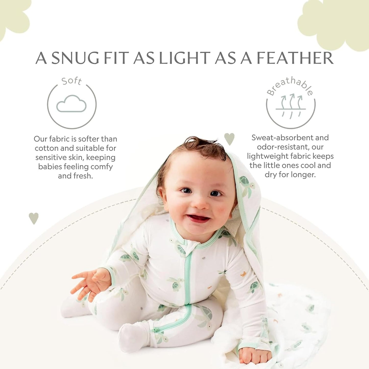 Snuggly Bamboo Baby Pajamas
