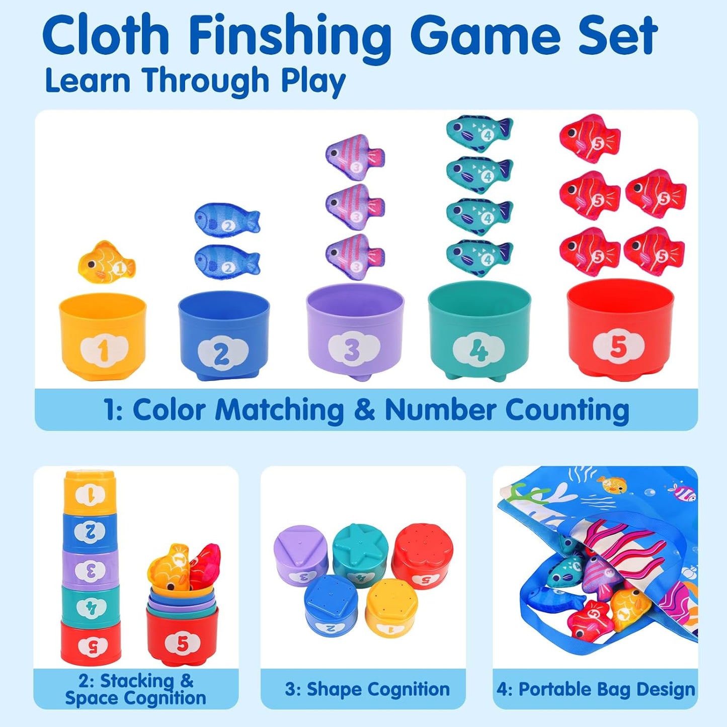 Montessori Fun Fishing Set
