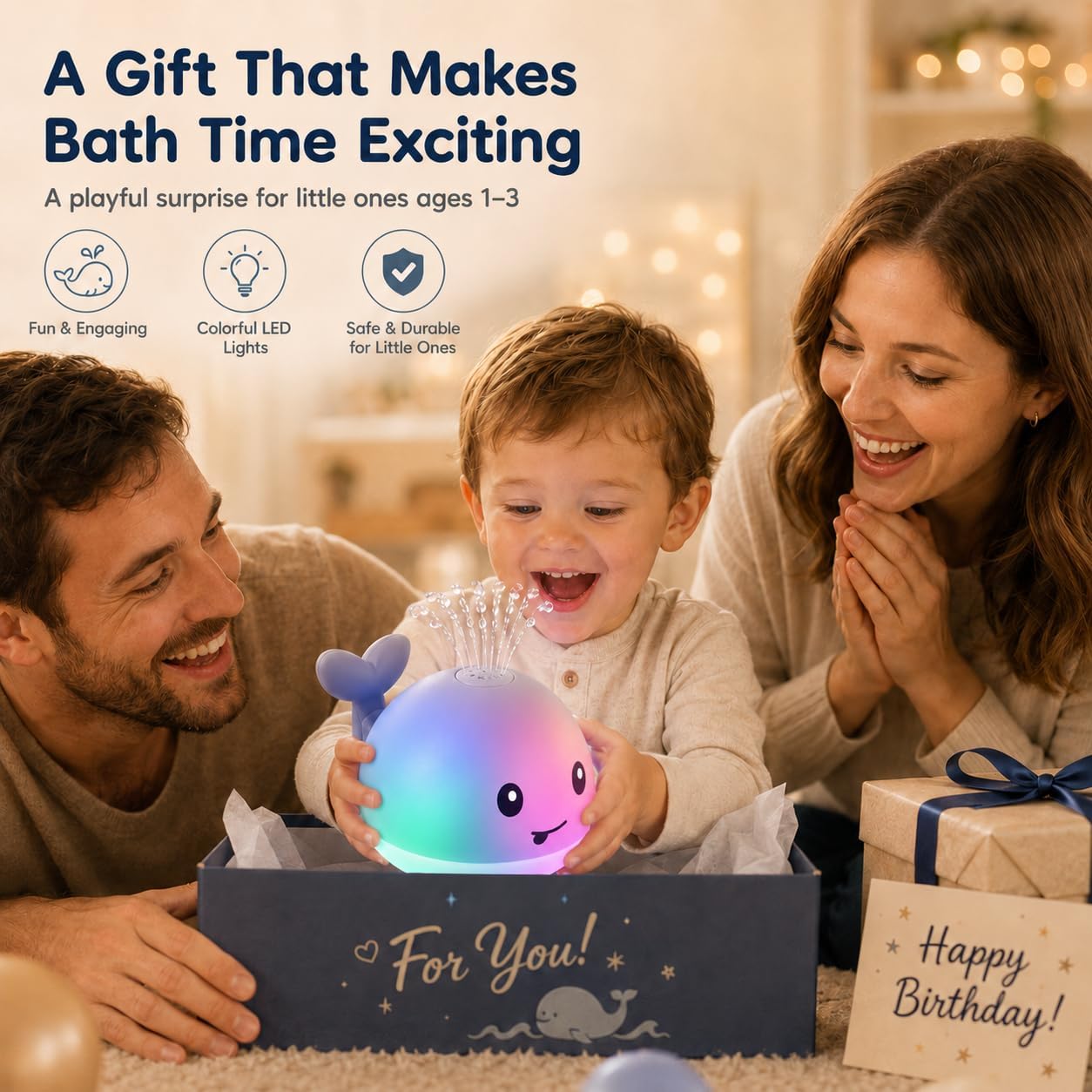 Whale Light-Up Bath Sprinkler
