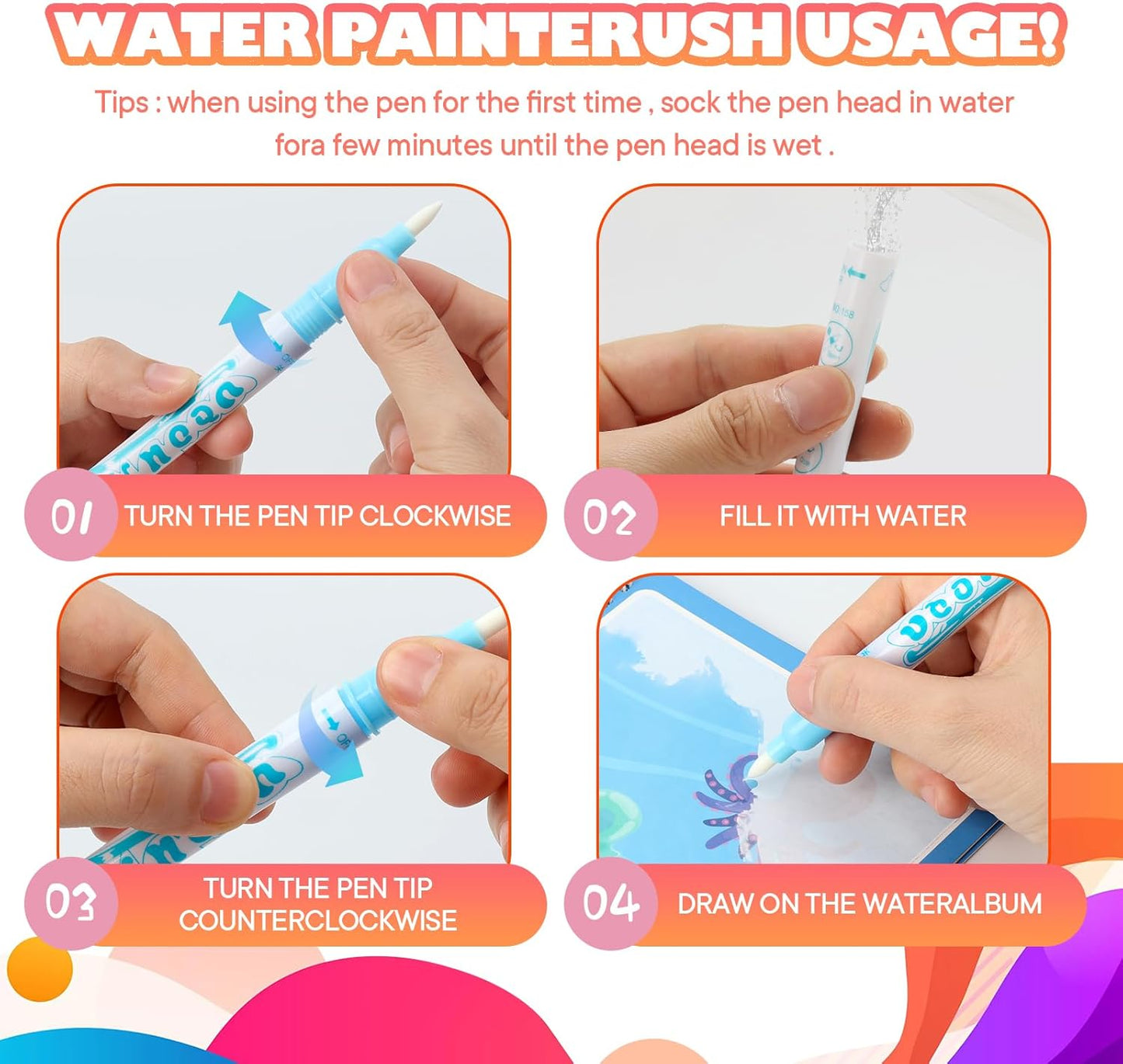 Mess-Free Water Doodle Books