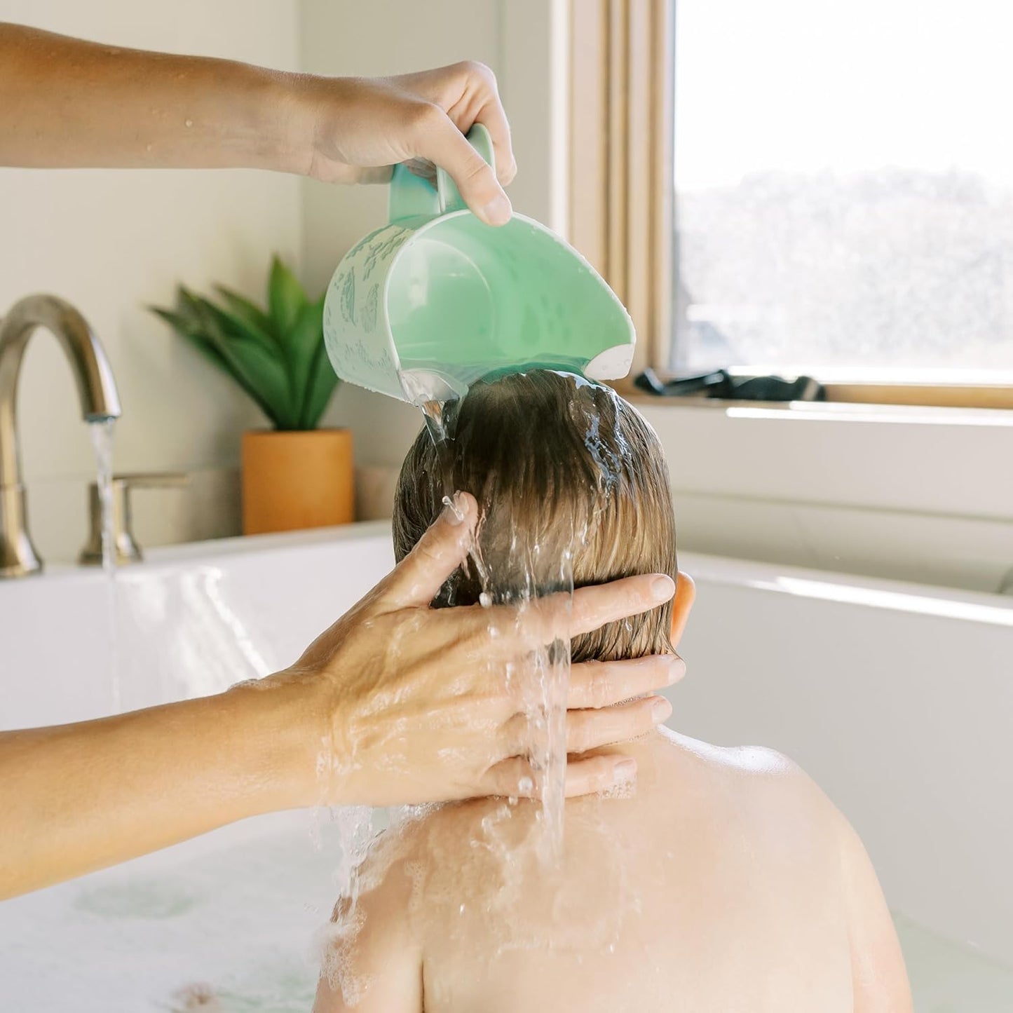 Dino-Pour Baby Bath Rinse Cup