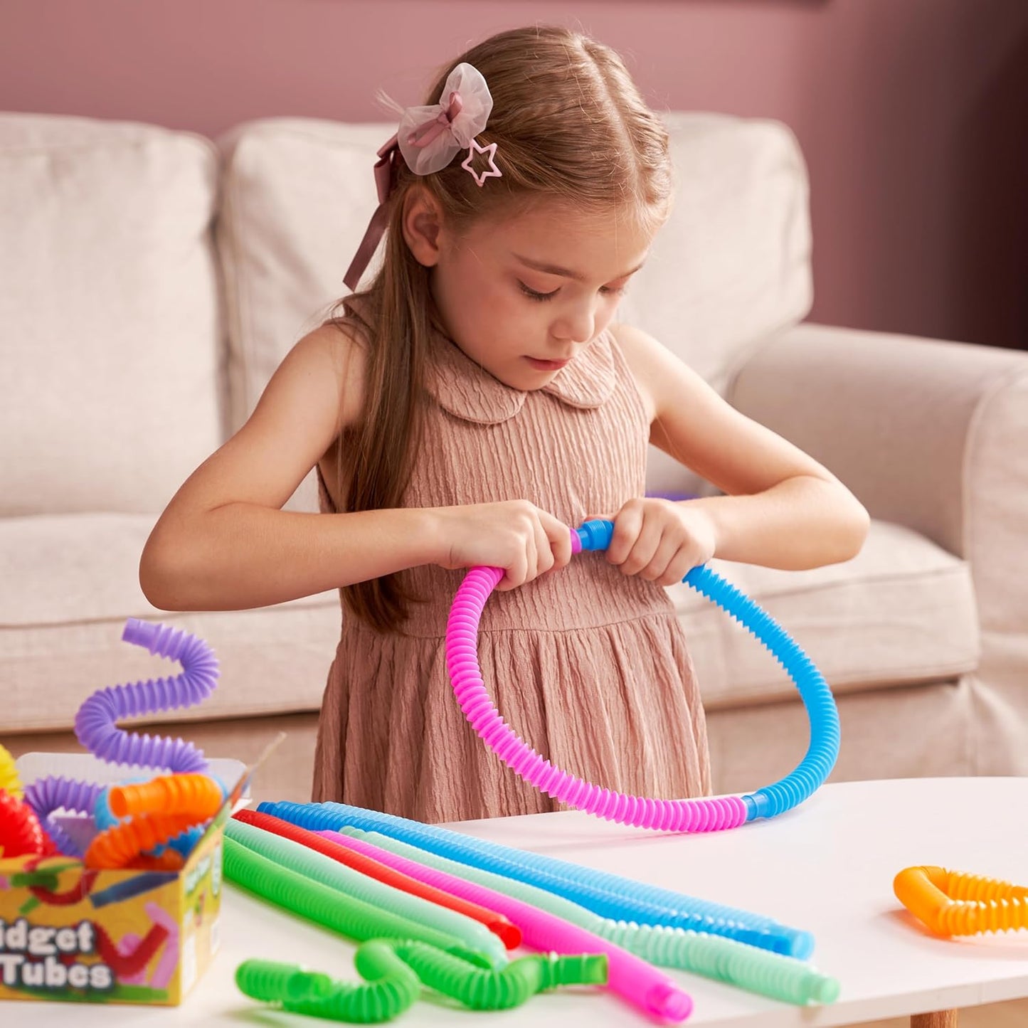 Colorful Sensory Pop Tubes