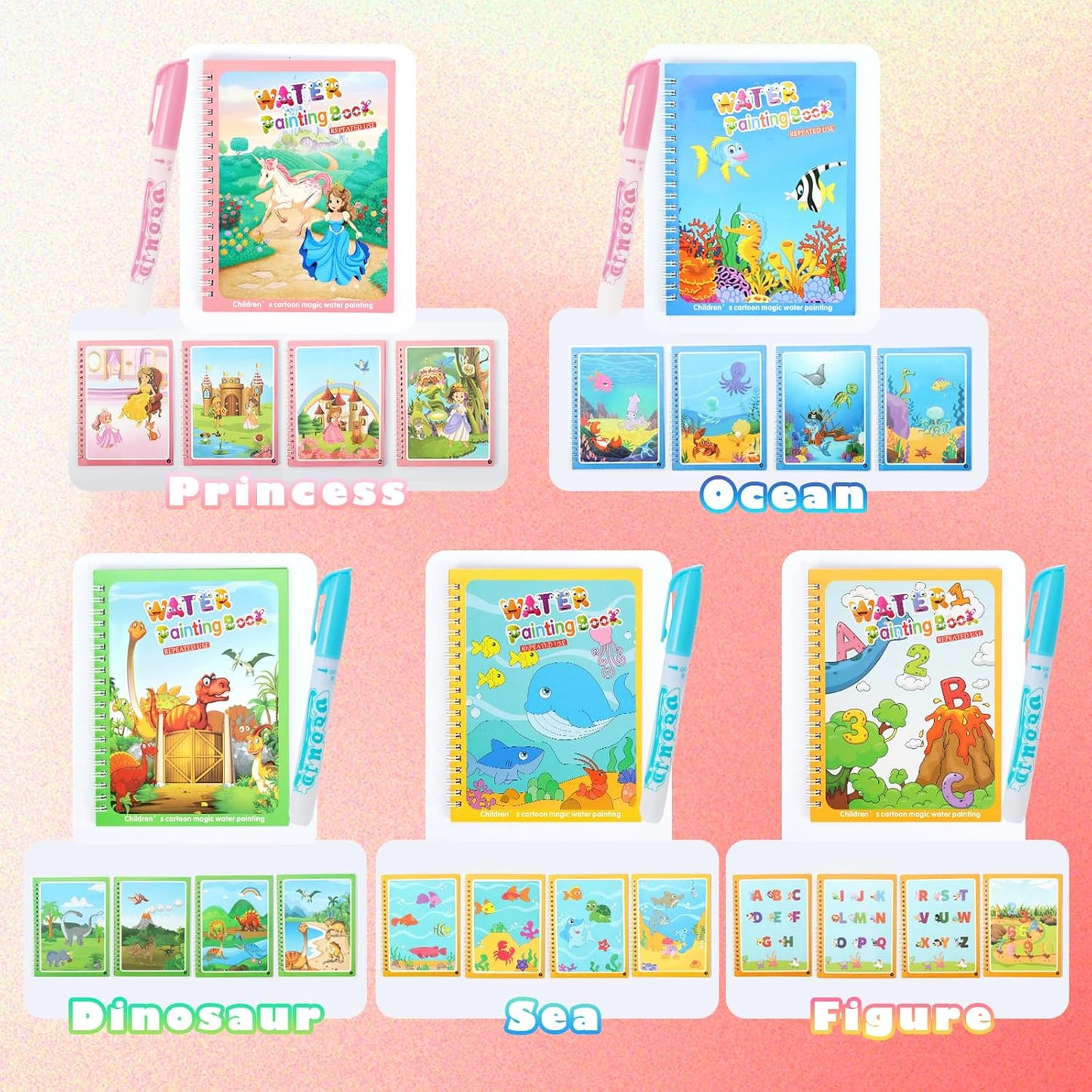 Mess-Free Water Doodle Books