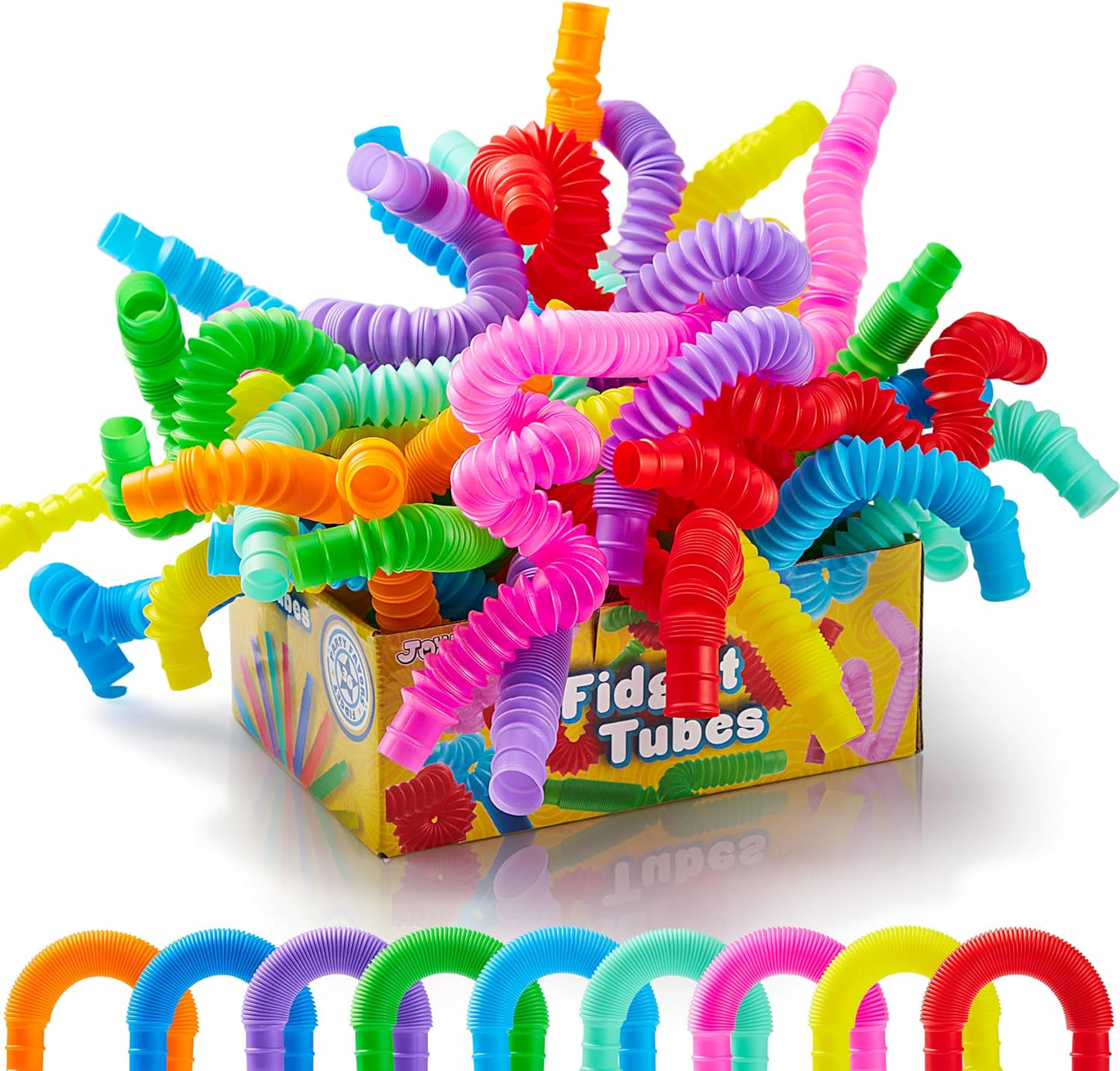 Colorful Sensory Pop Tubes