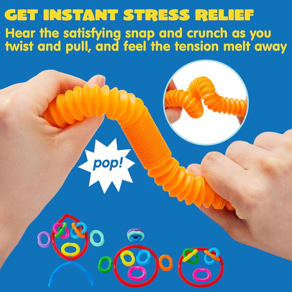 Colorful Sensory Pop Tubes