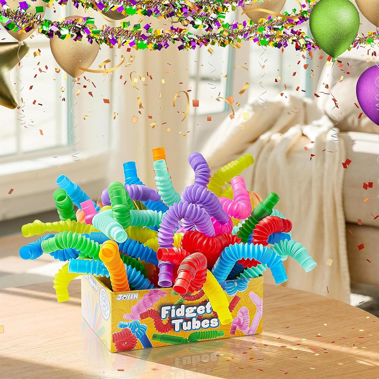 Colorful Sensory Pop Tubes